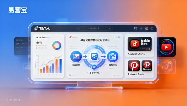 易营宝社媒自动化运营支持TikTok吗？2026年新接入平台及内容合规审核机制说明