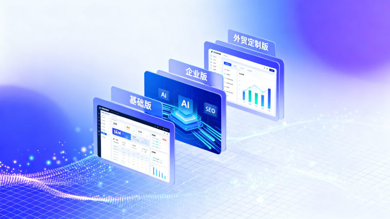 AI建站价格表2026最新版：含基础版/企业版/外贸定制3档明细对比