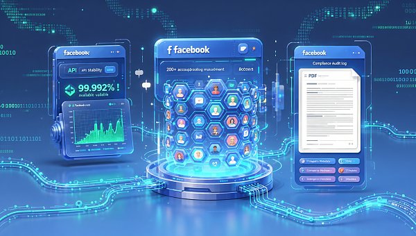 Facebook社媒自动化管理工具选型参数表：API稳定性、多账号并发、合规审计日志