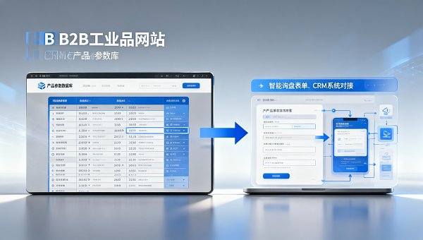 苏州网站建设适配工业品B2B场景:产品参数库、询盘表单与CRM对接的5个必备接口 苏州网站建设适配工业品B2B场景:产品参数库、询盘表单与CRM对接的5个必备接口