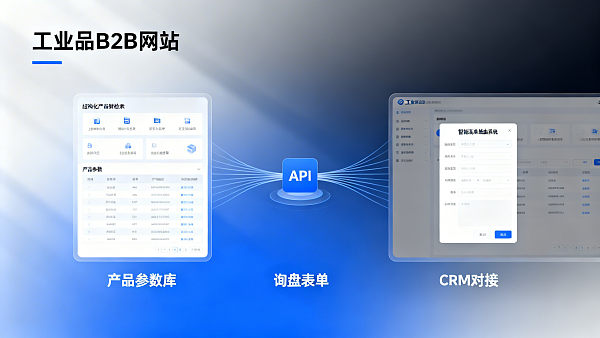 苏州网站建设适配工业品B2B场景：产品参数库、询盘表单与CRM对接的5个必备接口