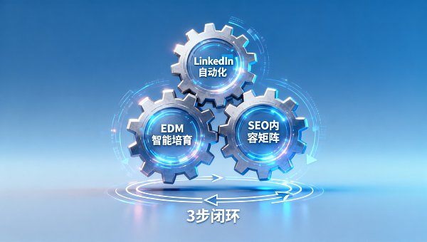 外贸独立站如何获取客户？2026年B2B获客新路径：LinkedIn自动化+EDM+SEO内容矩阵的3步闭环