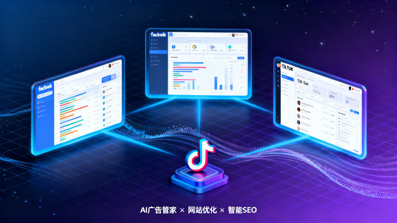 AI智能广告平台北京厂家适配性评估：中小出海企业如何用不到5万元预算，实现Facebook+Google+TikTok三端智能出价联动