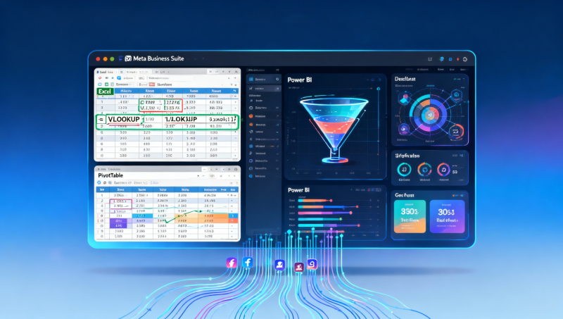 社媒运营如何分析数据？用Excel+BI工具实现低成本数据看板搭建
