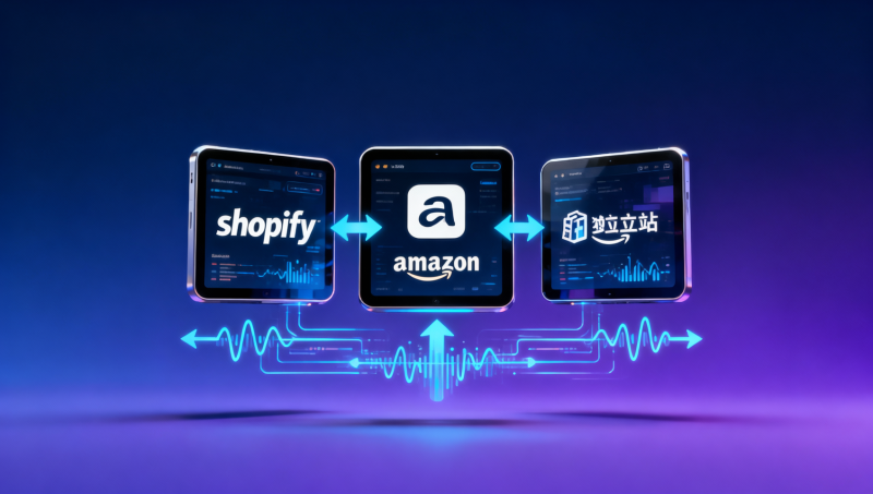 多平台分发平台真的能降本增效吗？对比Shopify+Amazon+独立站三端同步的实测成本结构