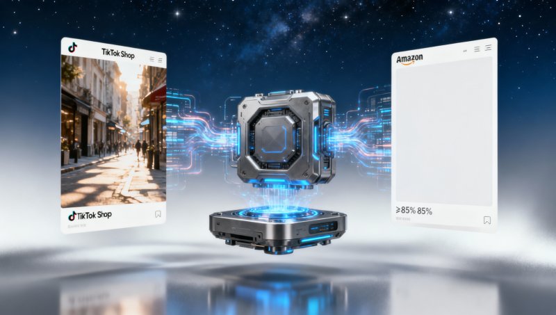 易营宝AI生图生成的商品主图通过平台审核率是多少？实测TikTok Shop与Amazon要求差异