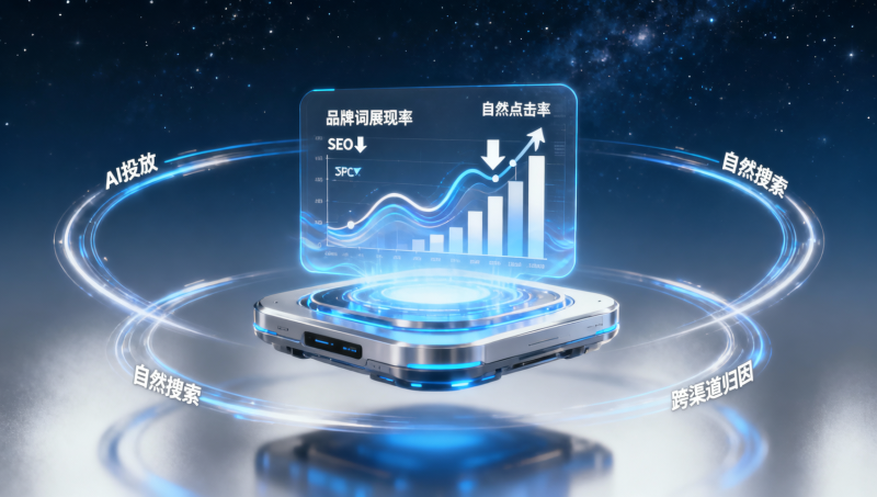 AI+SEM广告投放策略服务上线后，客户A的点击成本降了，但品牌词搜索量同步下滑——算法可能在‘抢’自己的流量
