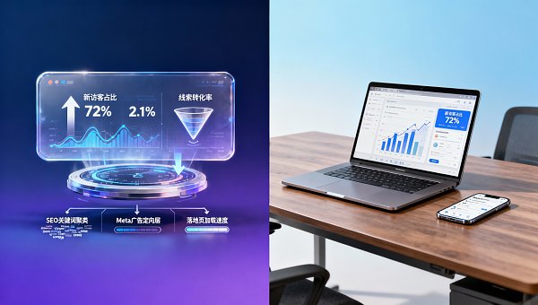 网站流量分析工具显示‘新访客占比高’，但销售线索反而下降了？