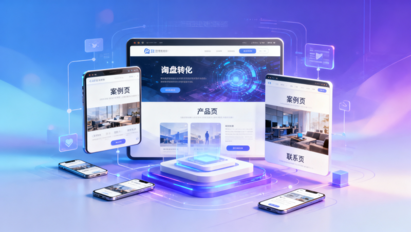 响应式企业建站系统案例：哪些页面最关键