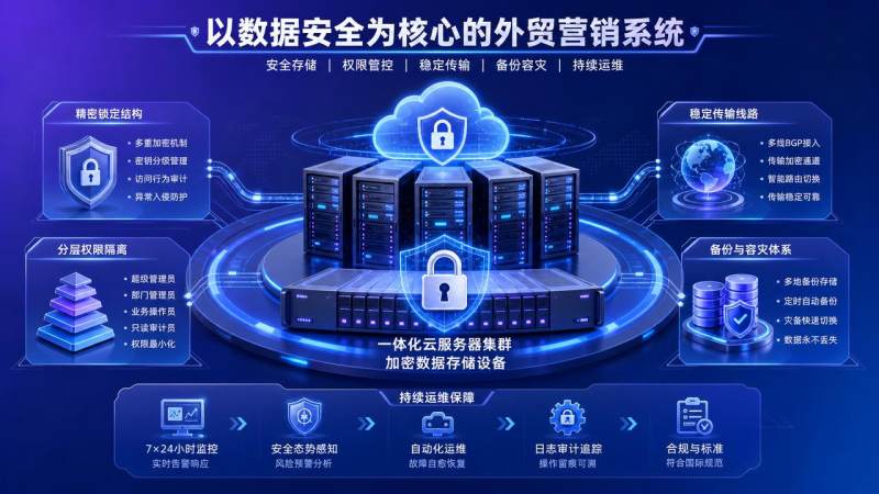 外贸营销系统数据安全吗要看什么
