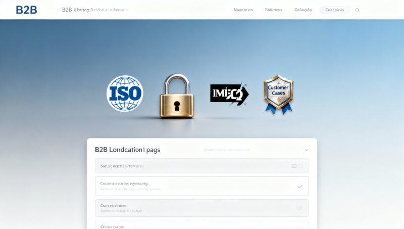 B2B落地页优化中，信任徽标位置对表单提交率的影响实测