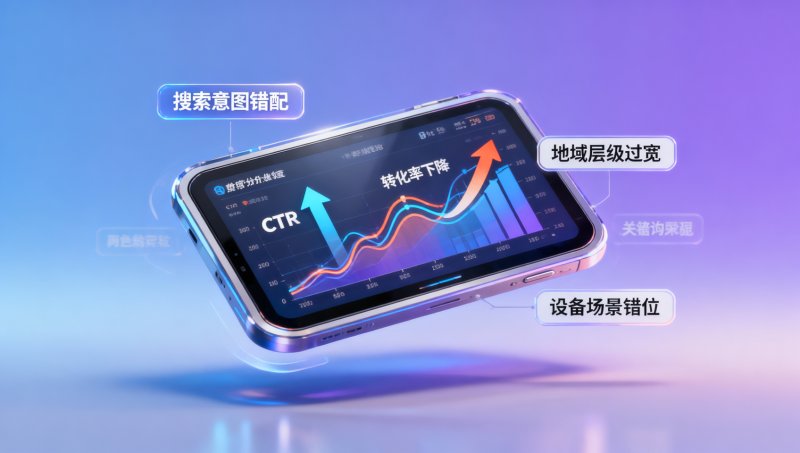 SEM账户优化后CTR上升但转化下降？3类人群定向偏差复盘