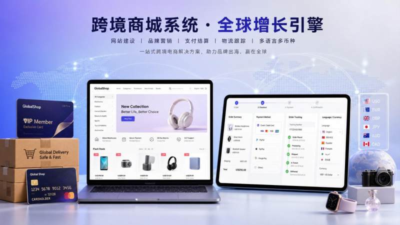 跨境商城系统怎么选？支付、物流、会员与多语言功能对比