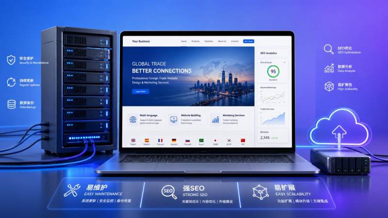 易营宝和WordPress对比：外贸建站在维护、SEO和扩展性上怎么选