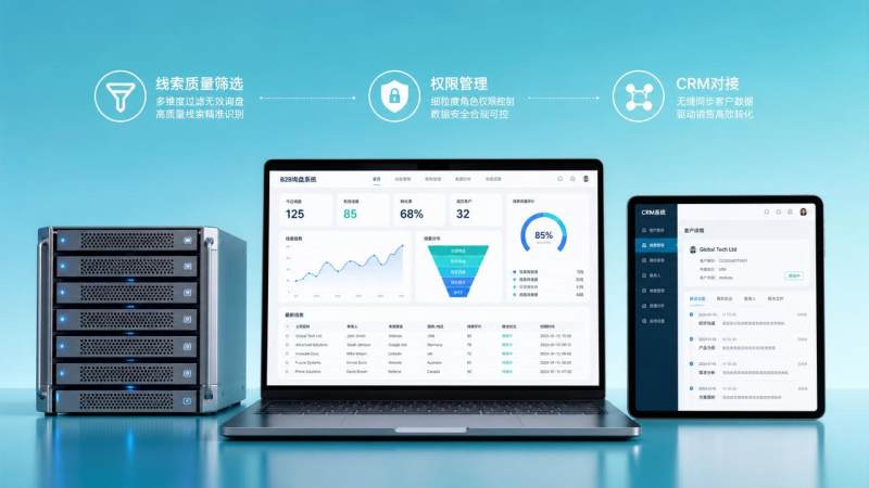 B2B询盘系统怎么选？线索质量、权限管理和CRM对接是关键