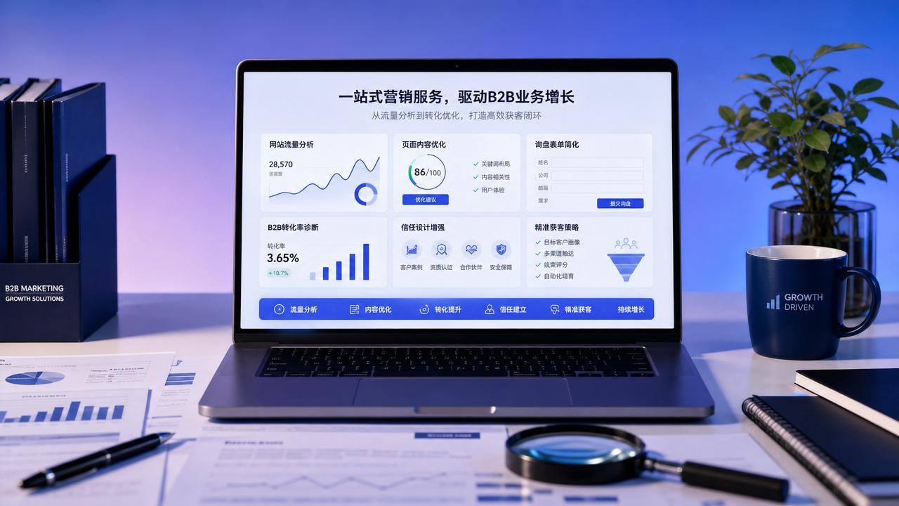 B2B转化率低怎么办?从流量质量到信任设计逐项排查 B2B转化率低怎么办?从流量质量到信任设计逐项排查