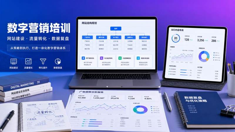 数字营销培训学什么？企业团队课程模块与落地方式解析