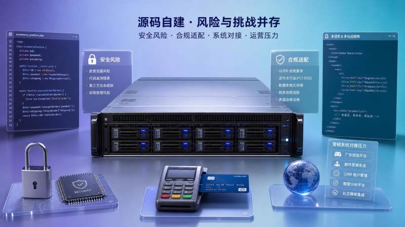 跨境商城源码自建有哪些隐性风险