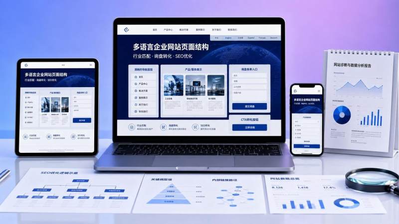 外贸建站案例应该重点看什么？行业匹配、功能配置与SEO基础