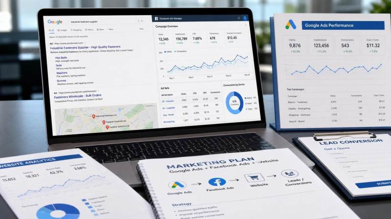 B2B独立站投Google广告还是Facebook广告