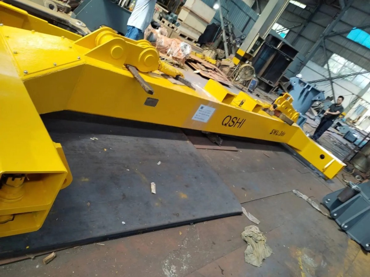 20FT Semi automatic single beam container spreader with BV certification