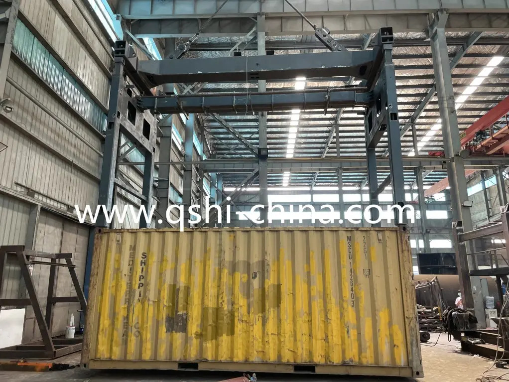 QSHI Electric Over height Container Spreader Site Testing