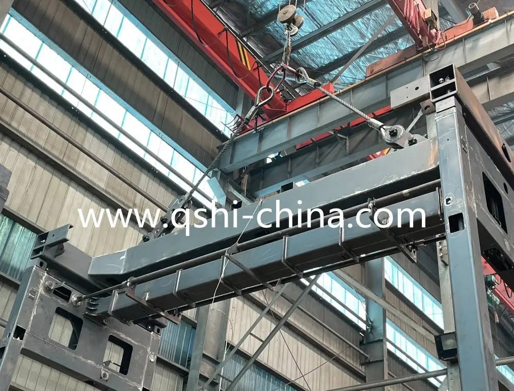 QSHI Electric Over height Container Spreader Site Testing