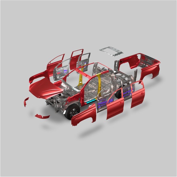 Light‑weight Cage‑type Body Effectively resists deformation in collisions
