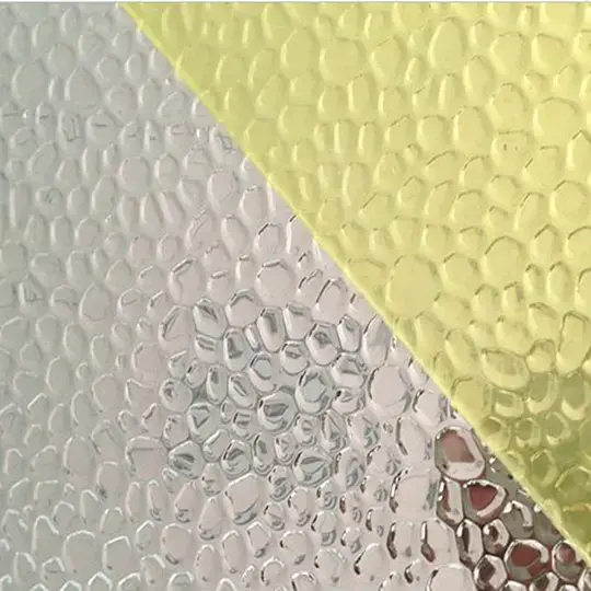 Aluminum plate embossed