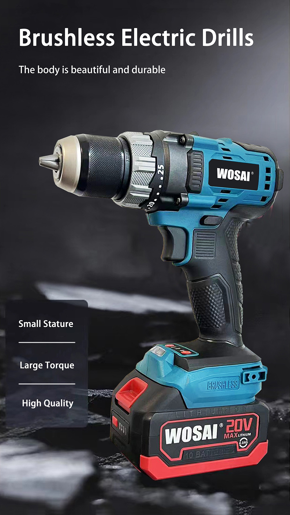 20v Cordless Brushless 13mm drill(MT)