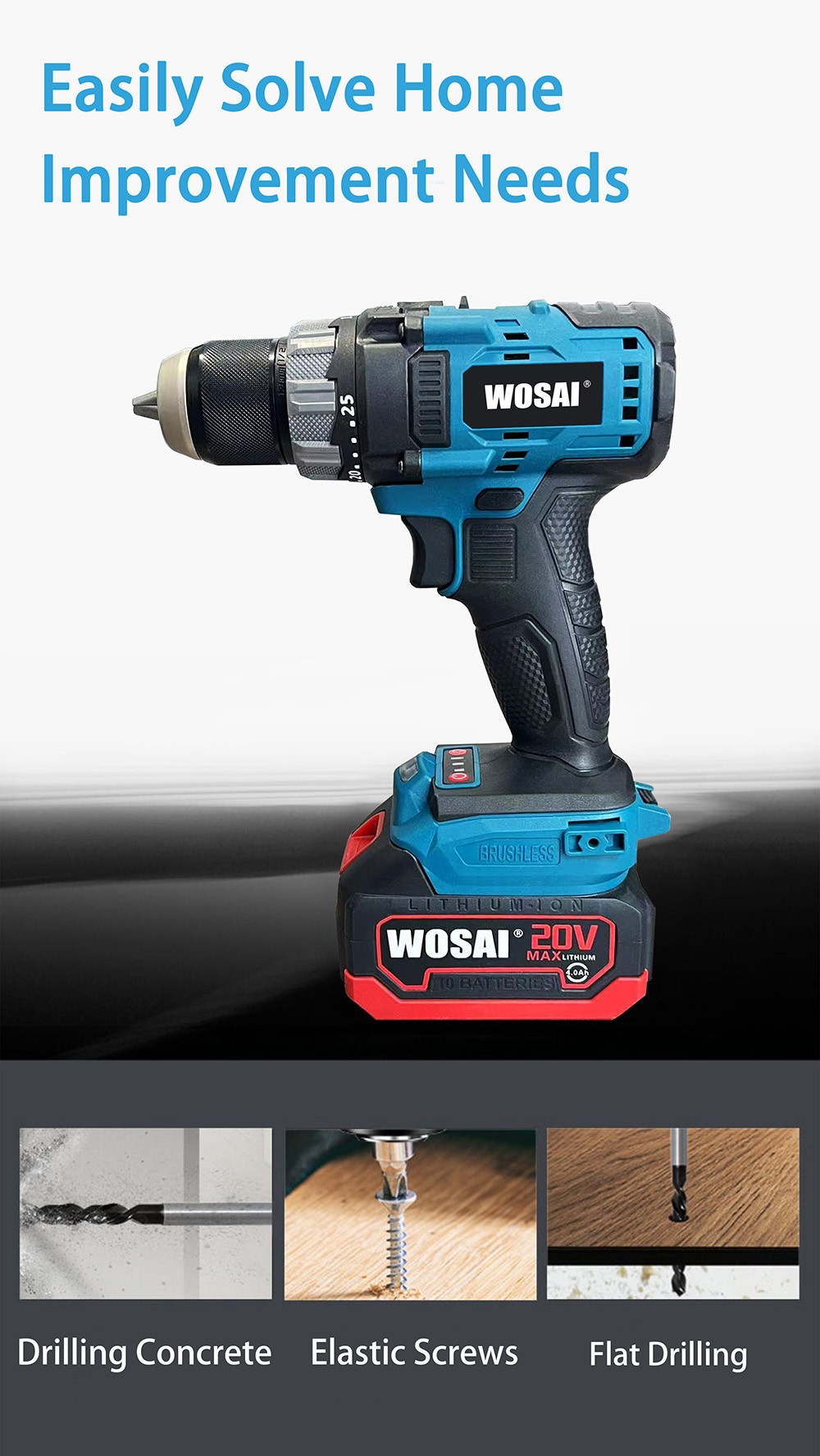 20v Cordless Brushless 13mm drill(MT)