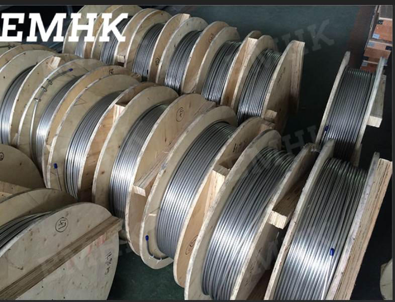 ASME SA789 Inconel 825 Stainless steel coiled hydraulic control line ASME SA789 Inconel 825 Stainless steel coiled hydraulic control line