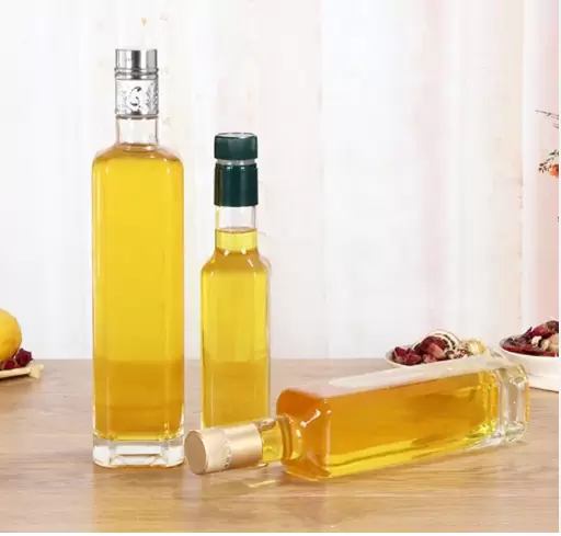 Cooking Oil Antique Green Amber 250ml 500ml 750ml 1L Olive Oil Glass Bottles