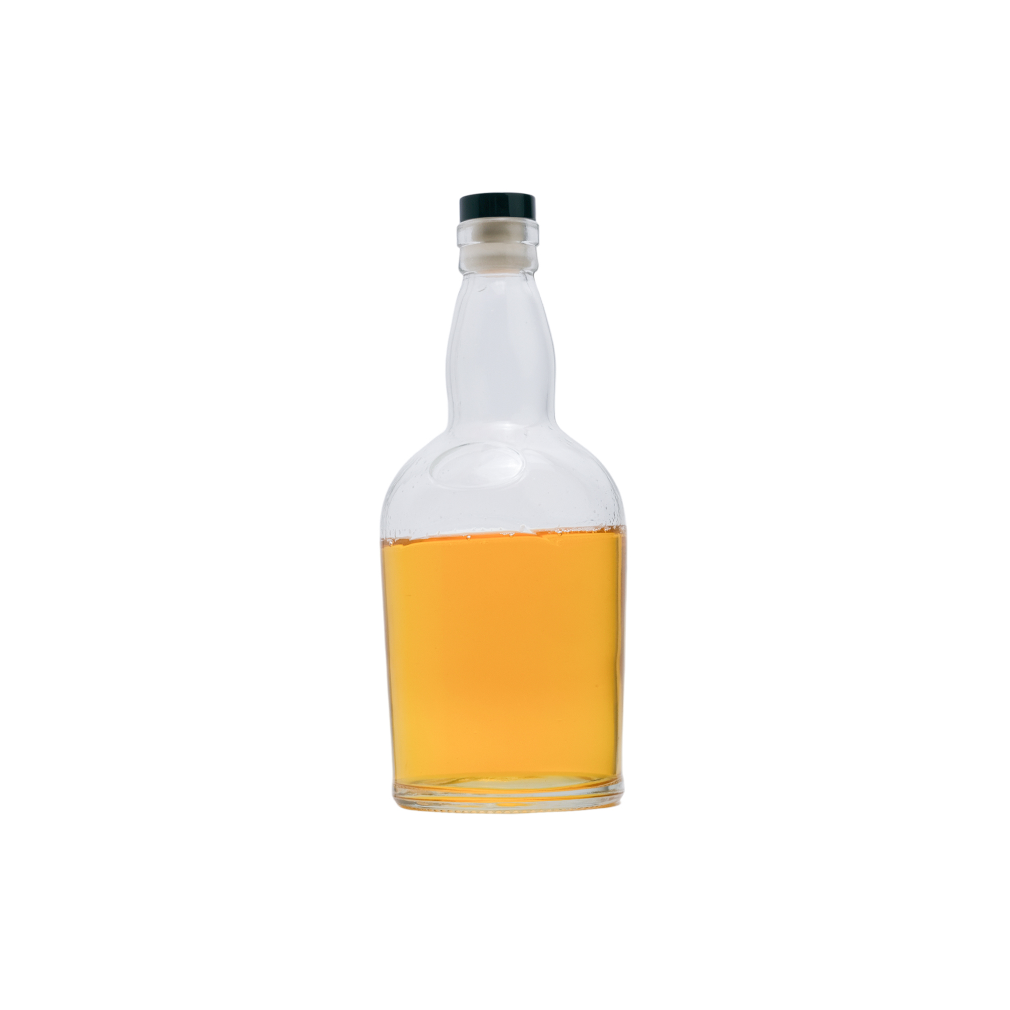 750ml Flint Glass Bottles for Wine, Vodka, Gin, with Decorative Styles and Sealing Cork Stoppers