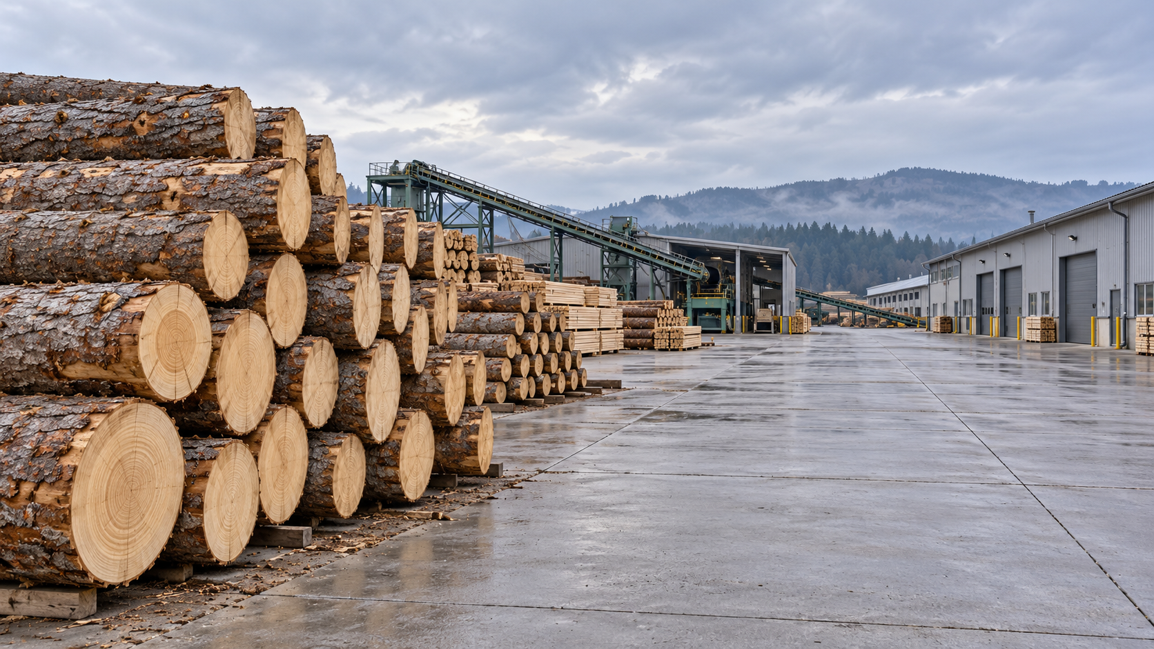German Spruce Log Prices Ease as Sawmills Cut Purchases