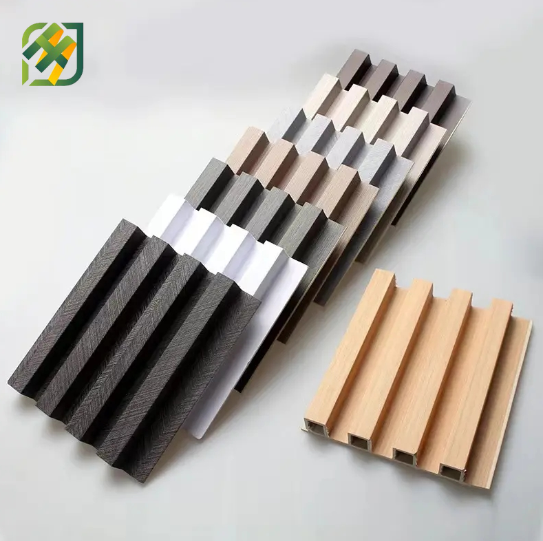 Wood Grain WPC Fluted Wall Panel for Interior Decoration
