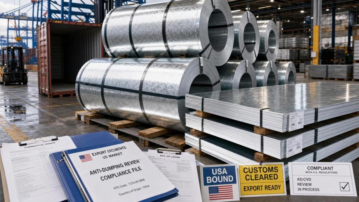 U.S. Starts Review of China Galvanized Steel Dumping Case