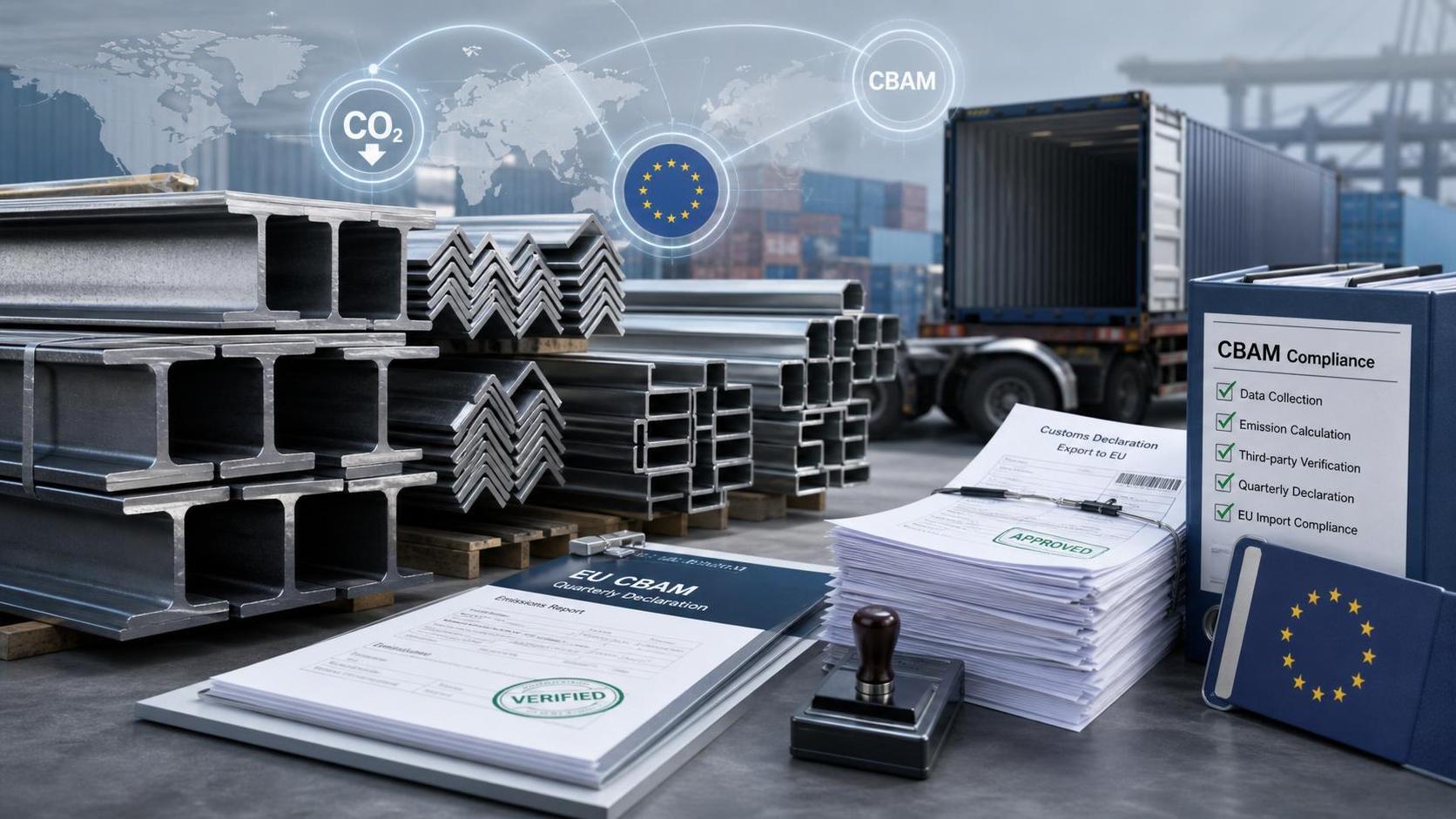EU CBAM Update Sets Quarterly Filing for Steel Sections