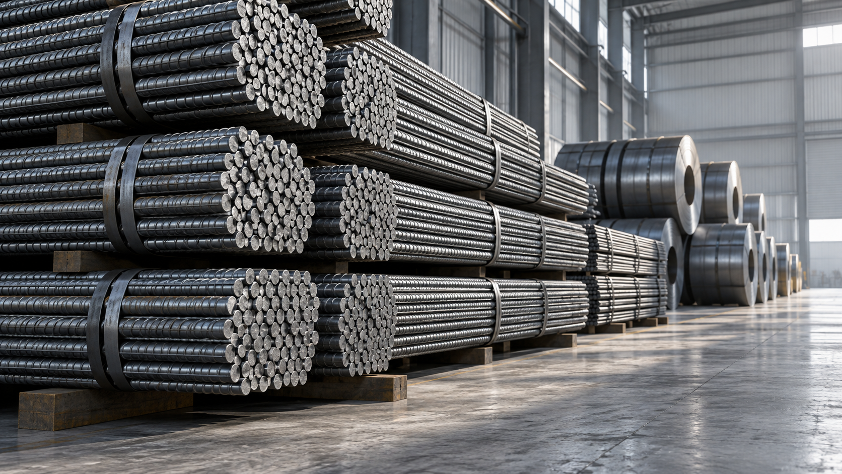 China Steel Inventories Fall 2.2% as Rebar Apparent Demand Nears Four-Year Low