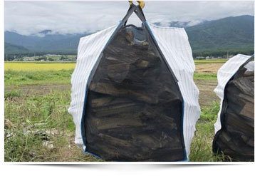 Bolsa a granel grande de malla de embalaje de patata, cebolla y leña transpirable