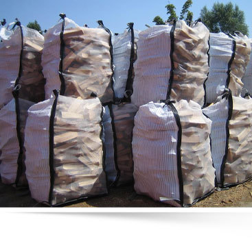 Bolsa a granel grande de malla de embalaje de patata, cebolla y leña transpirable