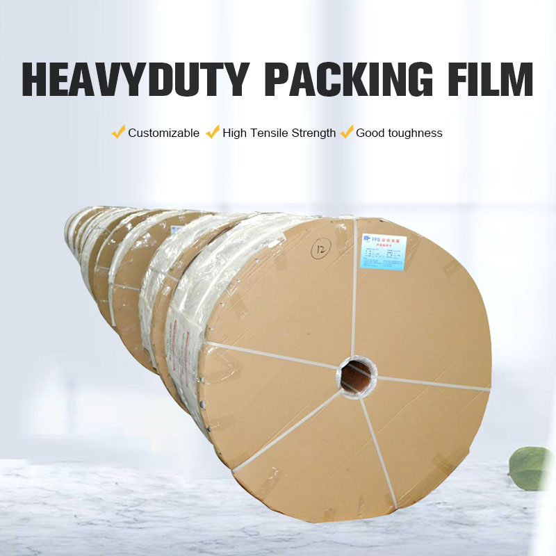 Película plástica de embalaje tubular FFS de polietileno coextruido de 3 capas de alta resistencia