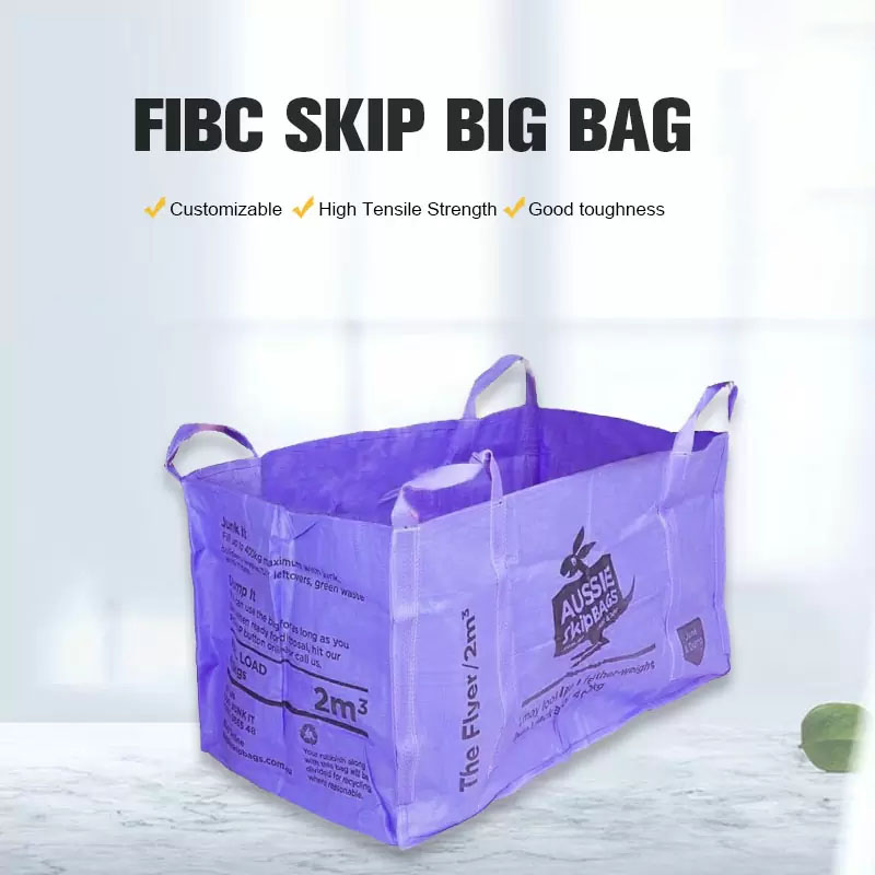 Bolsa tejida de polipropileno para residuos de construcción de jardines domésticos