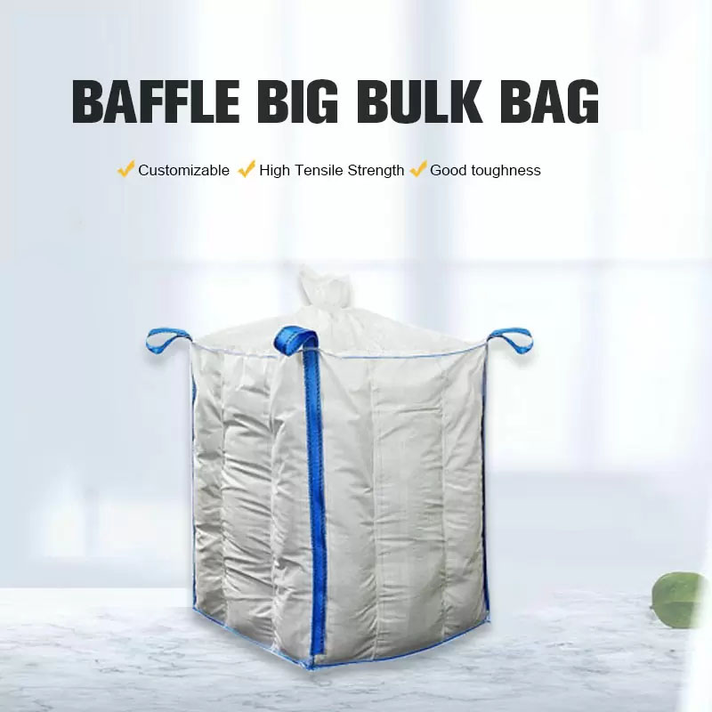 Bolsa FIBC de tonelada gigante con deflector para almidón de mandioca