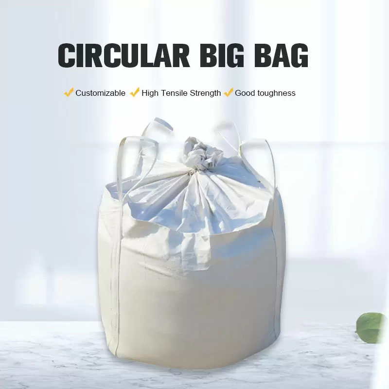Bolsa a granel circular grande personalizada Jumbo FIBC de 1 tonelada para embalaje químico de sal de azúcar