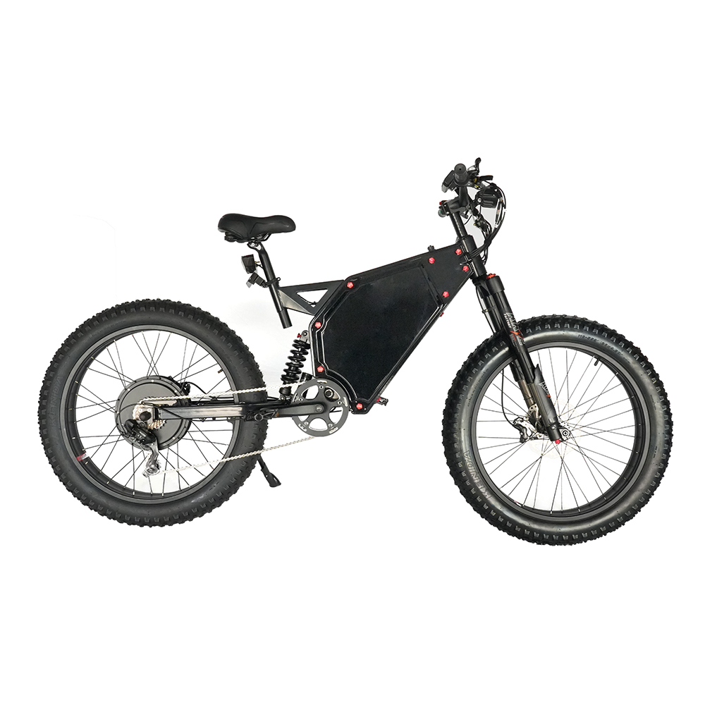 Stealth Bomber Fat Tire Electric Bike Full Suspension 5000W Enduro Ebike Stealth Bomber Fat Tire Electric Bike Full Suspension 5000W Enduro Ebike
