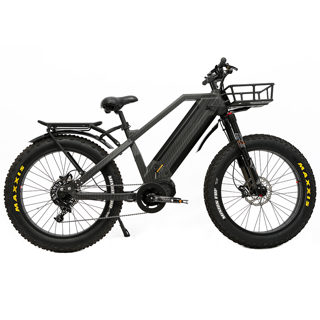 Dual Loong Electric Bike Batteries 48V15Ah*2pcs Bafang M620 1000W Mid Motor Hunting Ebike