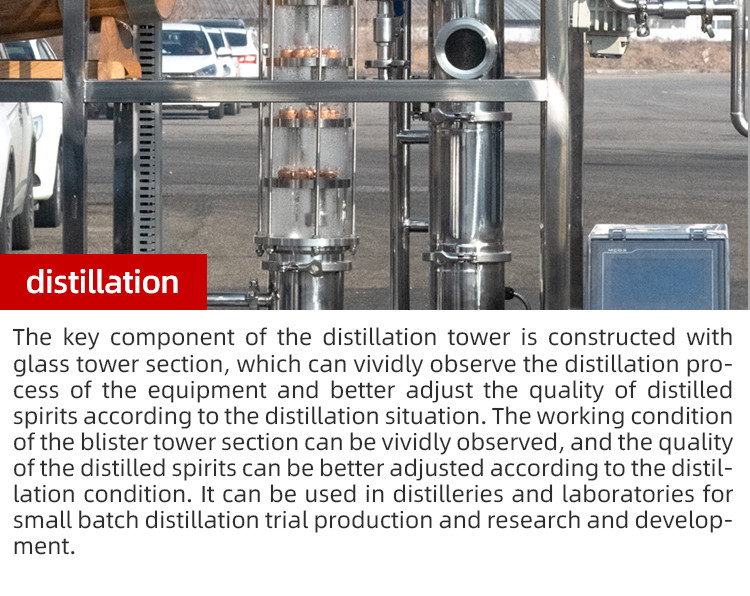 50L Automatic Vodka Continuous Distillery