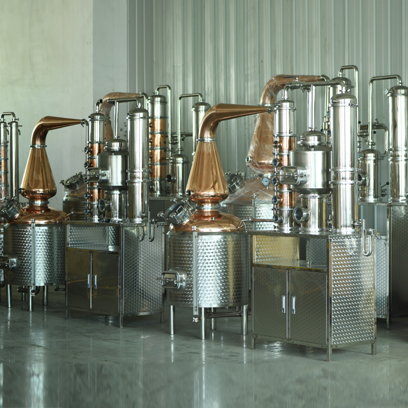 500L copper still rum distiller