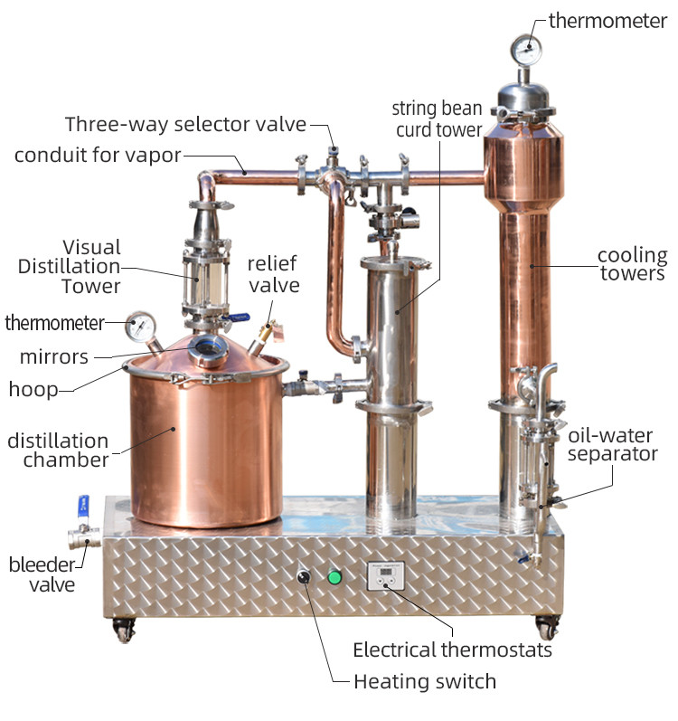 20L whiskey essential oil still